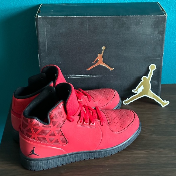 Nike Jordan 1 Flight 3 BG Red Shoes Size 6.5 - Picture 5 of 16